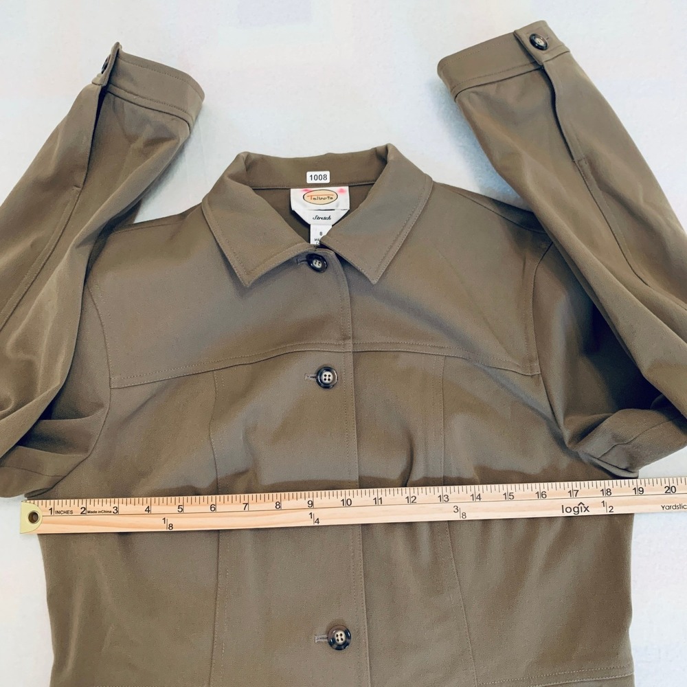Talbots Women's Stretch Button Front Collared Jac… - image 5